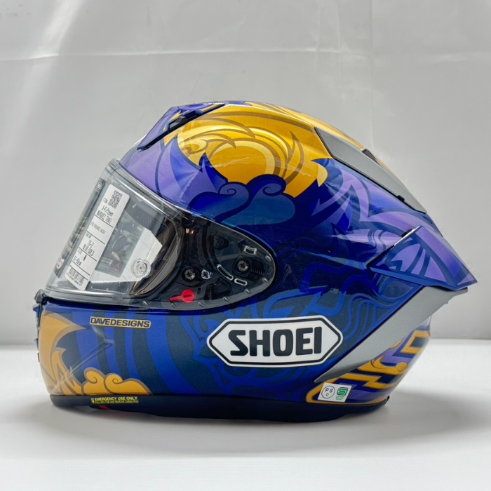 在庫限り】 X-Fifteen MARQUEZ THAI TC-2 BLUE/GOLD フル