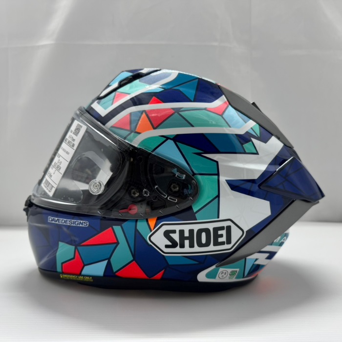 在庫限り】 X-Fifteen MARQUEZ BARCELONA TC-10 BLUE/GREEN フル