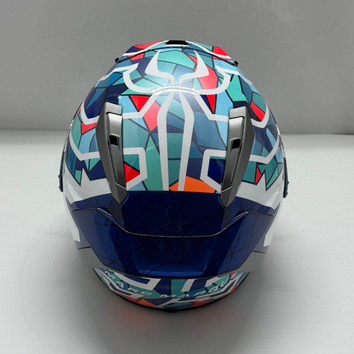 X-Fifteen MARQUEZ BARCELONA TC-10 BLUE/GREEN フルフェイス