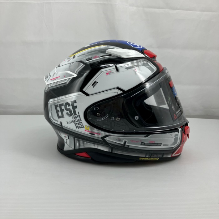 新品 ダブルレンズ フルフェイスヘルメット バイクヘルメット　HV-02 Z-8 RX-78-02ガンダム TC-10 WHITE/GREY フルフェイスヘルメット