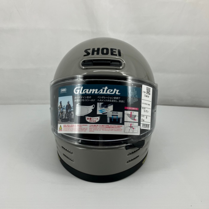 Glamster (グラムスター) チョークグレー フルフェイスヘルメット