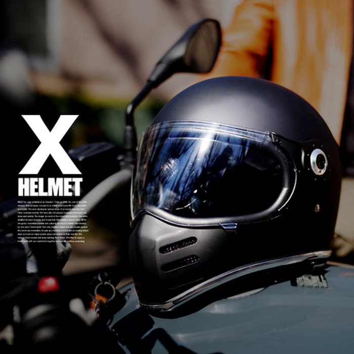 X バイク用フルフェイスヘルメット ブラック｜フルフェイス