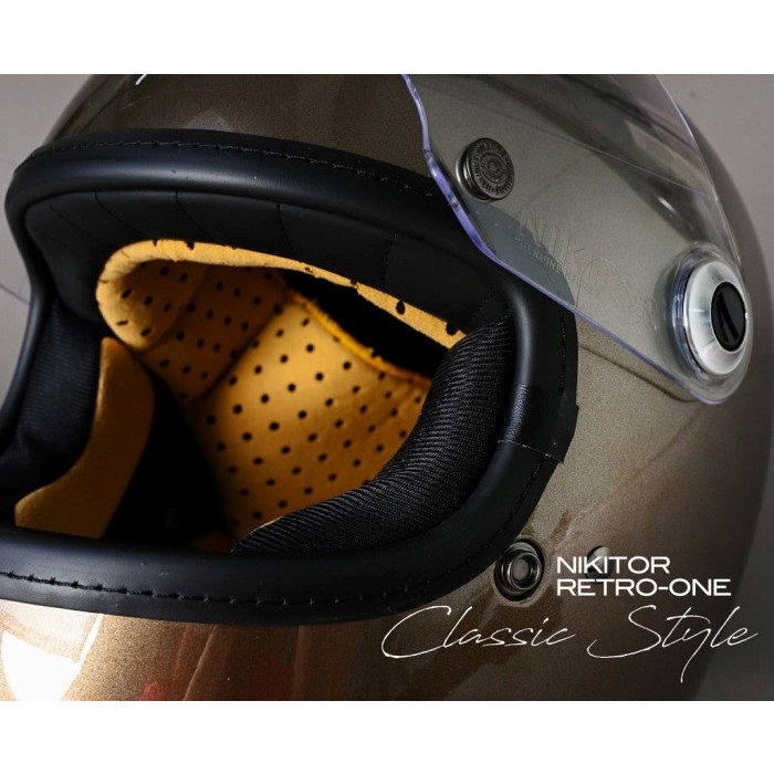 NIKITOR Retro-One G.CHAMPAGNE｜フルフェイスヘルメット｜の