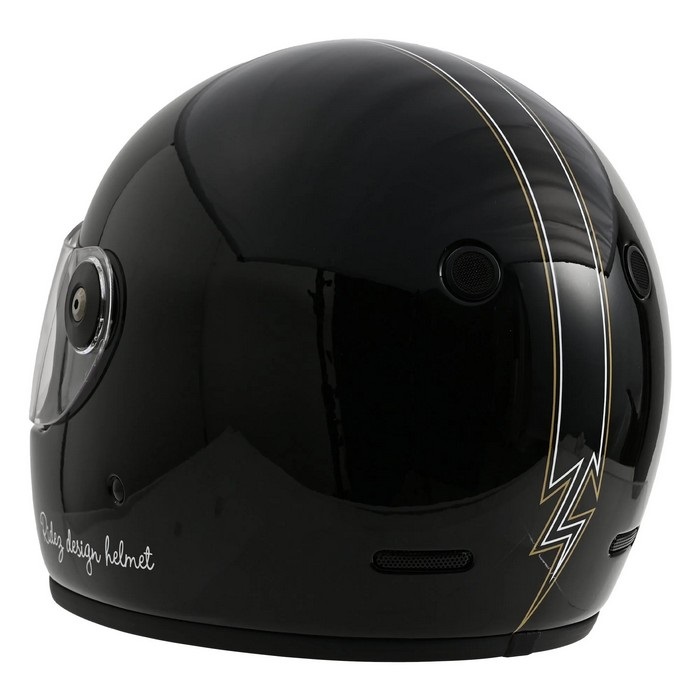 TT HELMET BLACK×GOLD フルフェイスヘルメット｜フルフェイス