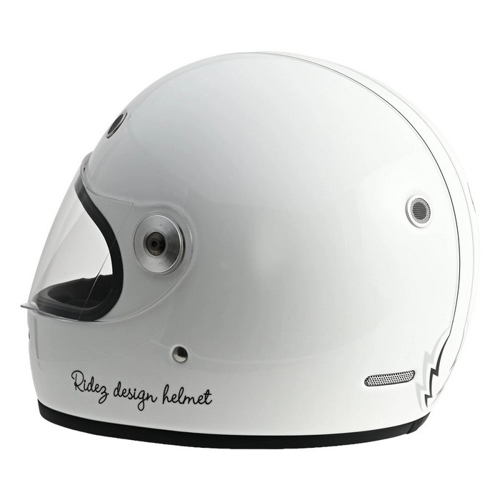 TT HELMET WHITE×SILVER フルフェイスヘルメット｜フルフェイス
