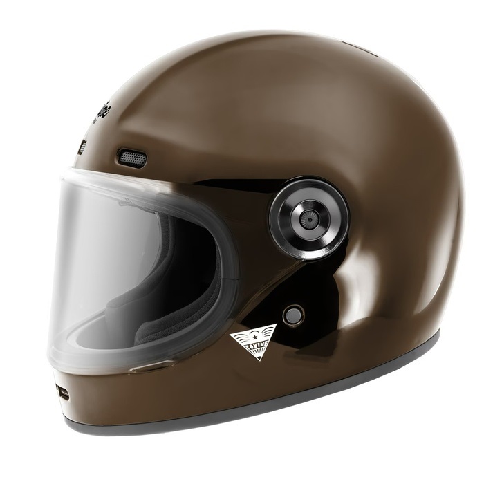 HK-190 NEO RETRO FULL FACE HELMET Dark Mocha｜フルフェイス
