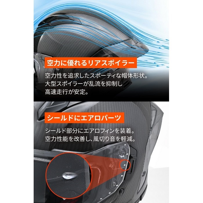 DN-011RC スポーツカーボングロスブラック｜フルフェイスヘルメット