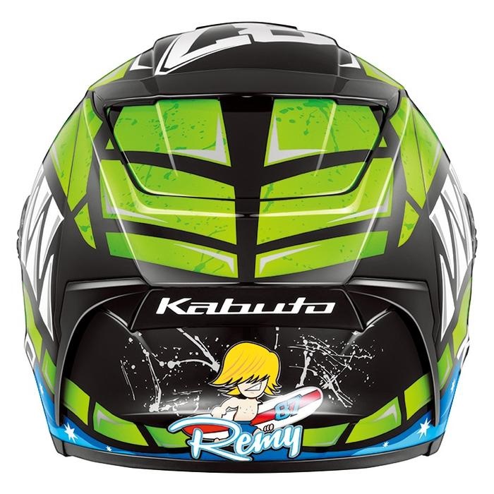 F-17 REMY GARDNER フルフェイスヘルメット グリーンブルー｜フル