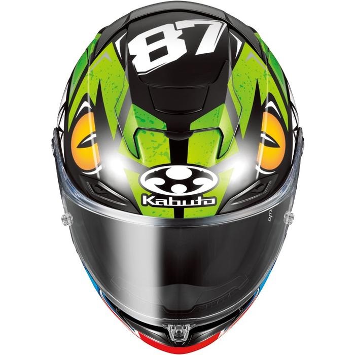 F-17 REMY GARDNER フルフェイスヘルメット グリーンブルー｜フル