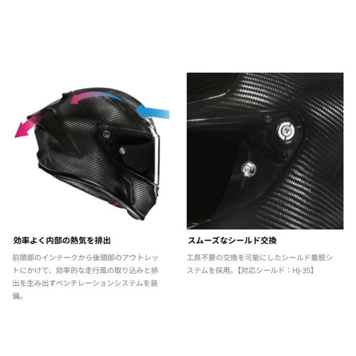 在庫限り】 HJH285 RPHA 1N V2 CARBON スノーディアブロ｜フルフェイス