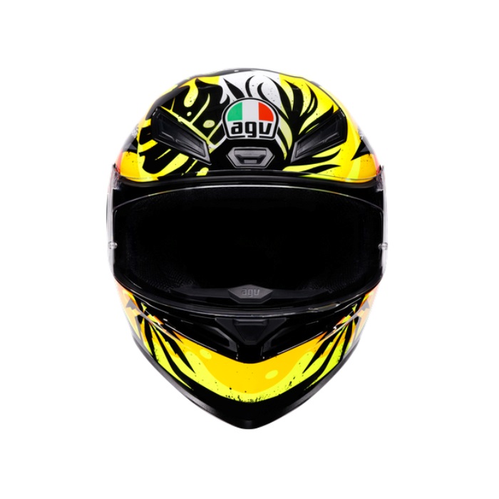 K1 S AGV JIST Asian Fit-TROPICRUSH BLACK/ORANGE｜フルフェイス