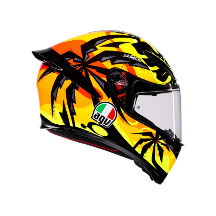 K1 S AGV JIST Asian Fit-TROPICRUSH BLACK/ORANGE｜フルフェイス