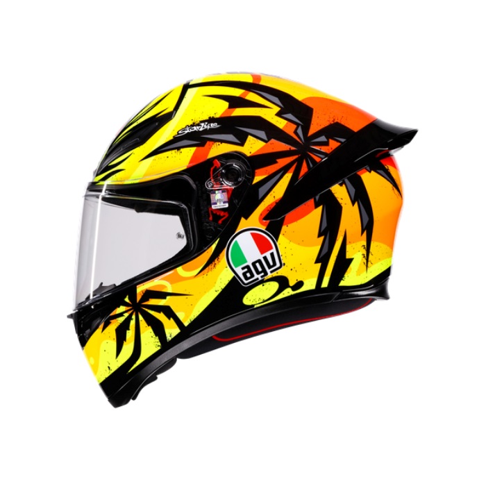 K1 S AGV JIST Asian Fit-TROPICRUSH BLACK/ORANGE｜フルフェイス
