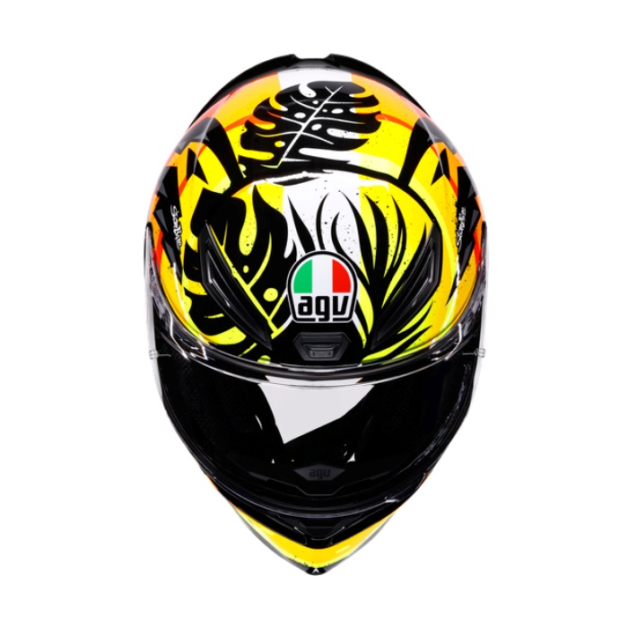 K1 S AGV JIST Asian Fit-TROPICRUSH BLACK/ORANGE｜フルフェイス