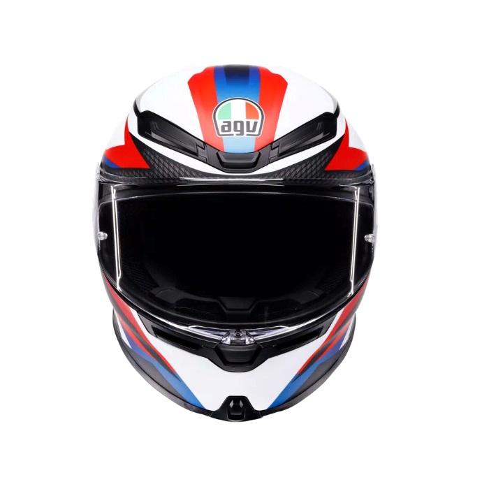 K6 S JIST Asian Fit - TIMEWARP MATT BLACK/RED/BLUE｜フルフェイス