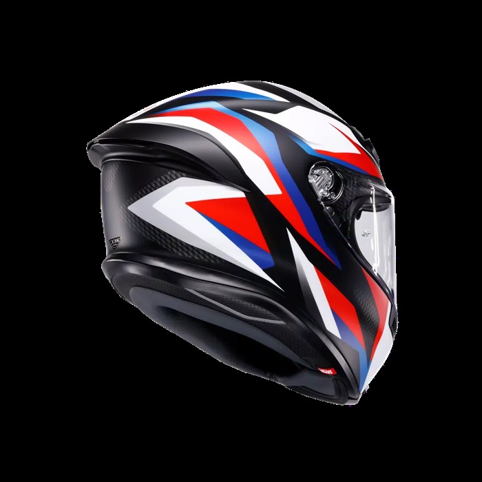K6 S JIST Asian Fit - TIMEWARP MATT BLACK/RED/BLUE｜フルフェイス