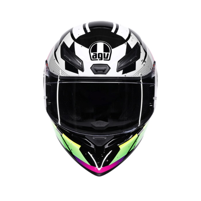 K1 S AGV JIST Asian Fit-PUNKPULSE BLACK/PURPLE/LIME｜フルフェイス