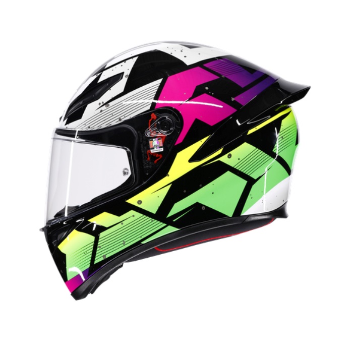 ★Vespaメットインに★agv ブレード L(59-60)2色～選択 K1 S AGV JIST Asian Fit-PUNKPULSE BLACK/PURPLE/LIME｜フルフェイス