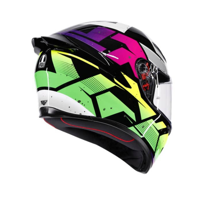 K1 S AGV JIST Asian Fit-PUNKPULSE BLACK/PURPLE/LIME｜フルフェイス