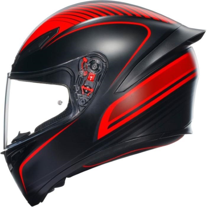 AGV K1sフルフェイスヘルメット ブラック/レッド Amazon | AGV(エージーブイ) バイクヘルメット フルフェイス K1