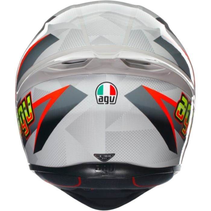 K1 S JIST Asian Fit フルフェイスヘルメット BLIPPER GREY/RED｜フル