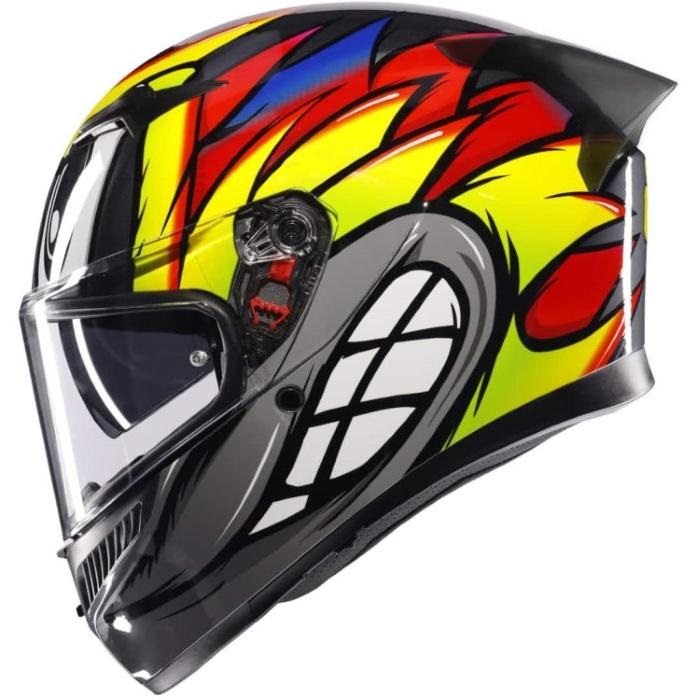 AGV K3 BIRDY 2.0 GREY/YELLOW/RED フルフェイス K3 JIST Asian Fit フルフェイスヘルメット BIRDY 2.0 GREY