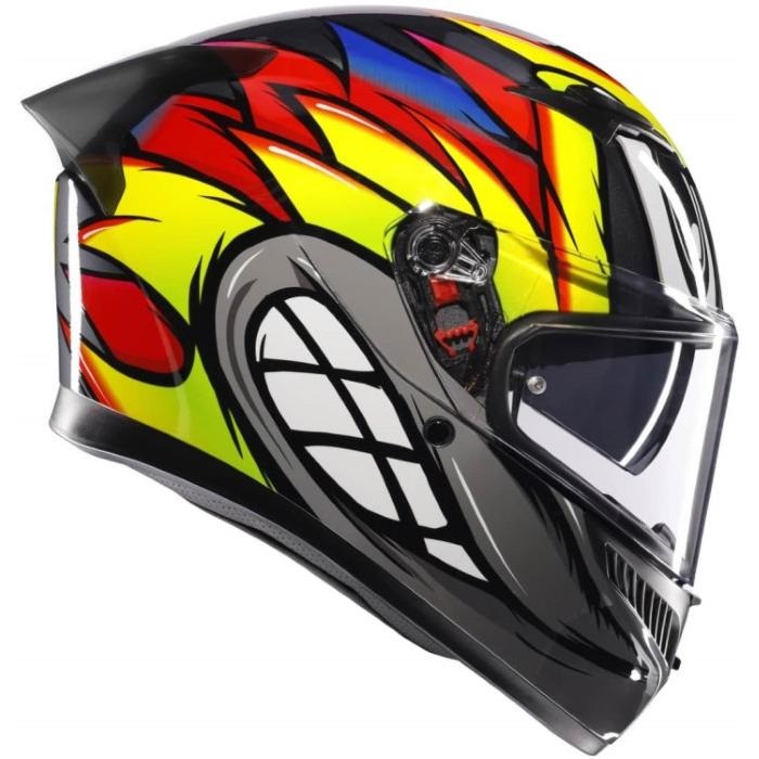 AGV K3 BIRDY 2.0 GREY/YELLOW/RED フルフェイス K3 JIST Asian Fit フルフェイスヘルメット BIRDY 2.0 GREY