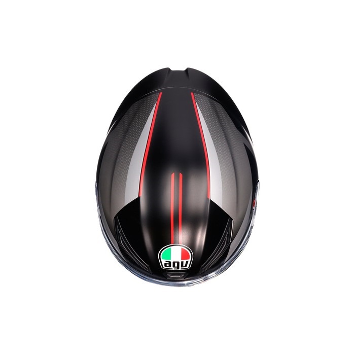 K1 S JIST Asian Fit 034 LAP MATT BLACK/GREY/RED フルフェイス