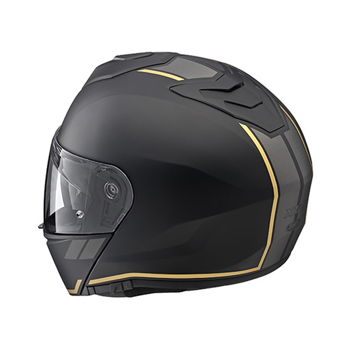 YJ-21 ZENITH Graphic システムヘルメット GF01 セミフラットブラック