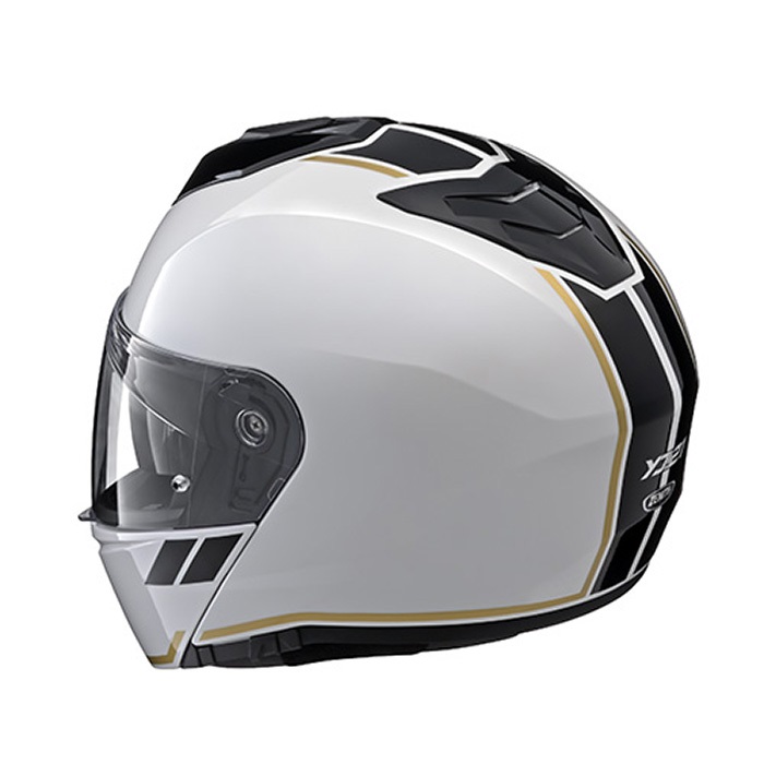 YJ-21 ZENITH Graphic システムヘルメット GF02 パールホワイト