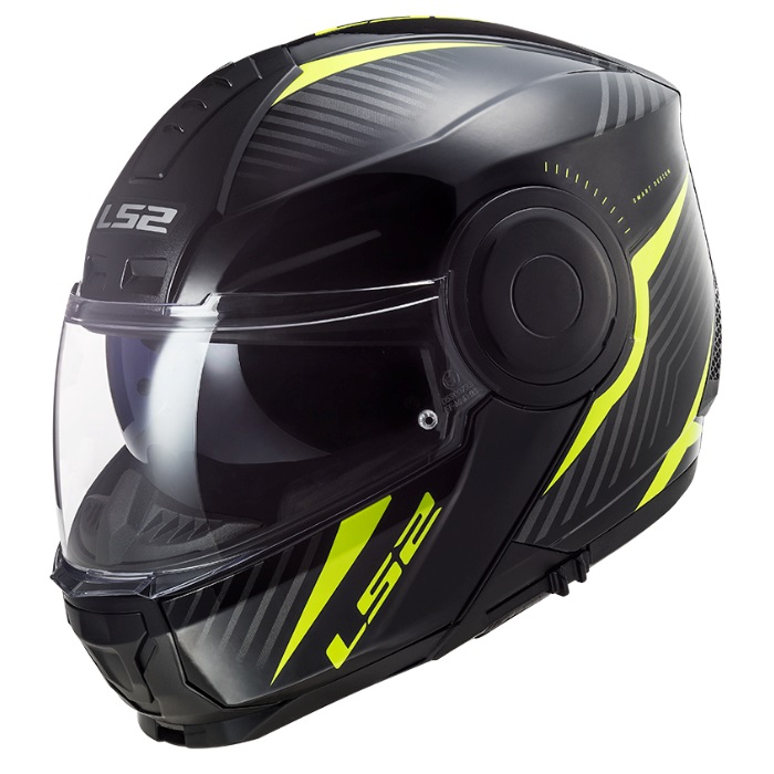 SCOPE SKID BLACK YELLOW｜システムヘルメット・ハイブリッド