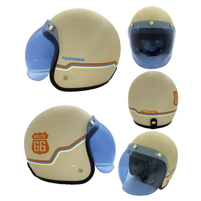 ROU-6901 JET HELMET CALIFORNIA(マットアイボリー)｜ジェット 