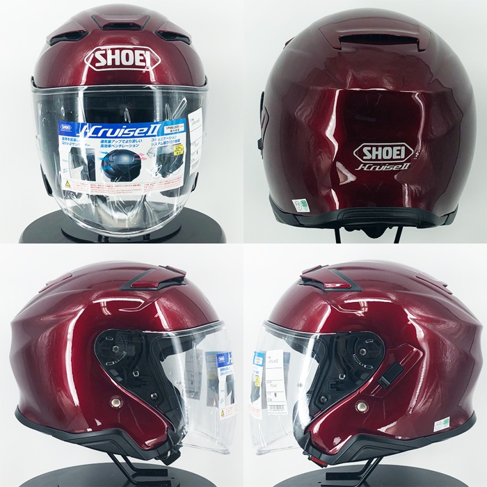 SHOEI J-Cruise ワインレッド フルフェイスヘルメット SHOEIからJ-Cruiseの最新グラフィック『REBORN』が登場 - バイク