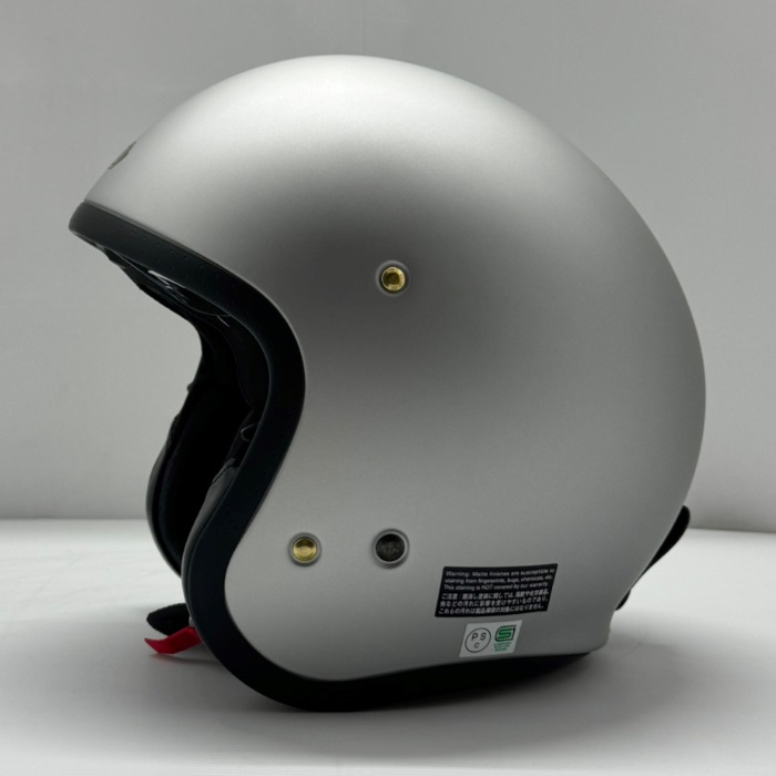 J・O(ジェイ・オー)マットライトシルバー ジェットヘルメット