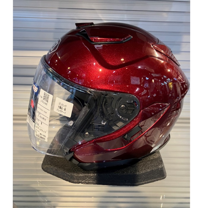 新品ジェットヘルメット　レッド　グラデーション JPK-03 キッズ 2本線 レッド | ジェットヘルメット | 72JAM