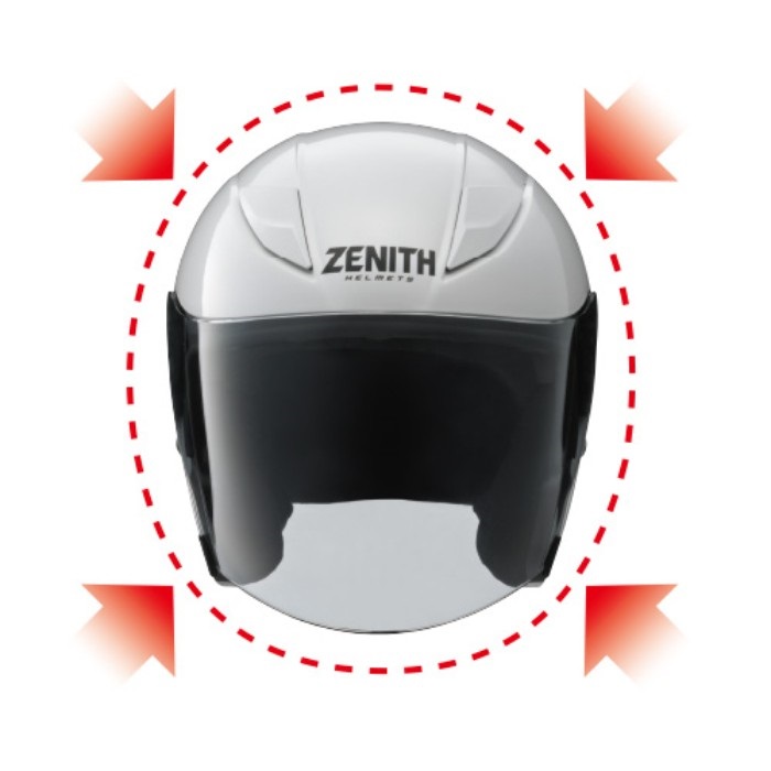 在庫限り】YJ-20 ZENITH オープンジェットヘルメット アンスラサイト