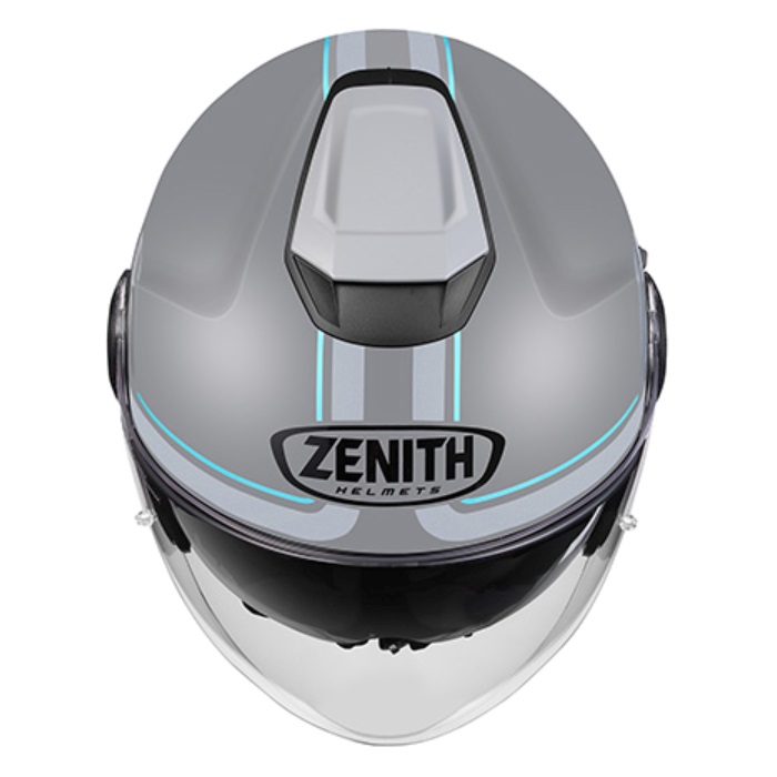 YJ-22Ⅱ ZENITH Graphic GF-2(グレー)｜ジェットヘルメット｜の