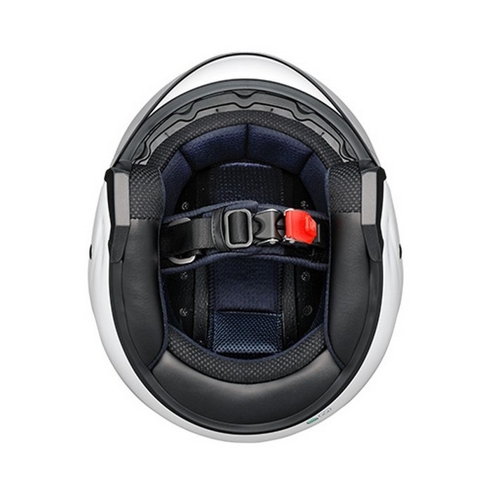 YJ-V ZENITH セミフラットブラック オープンフェイスヘルメット