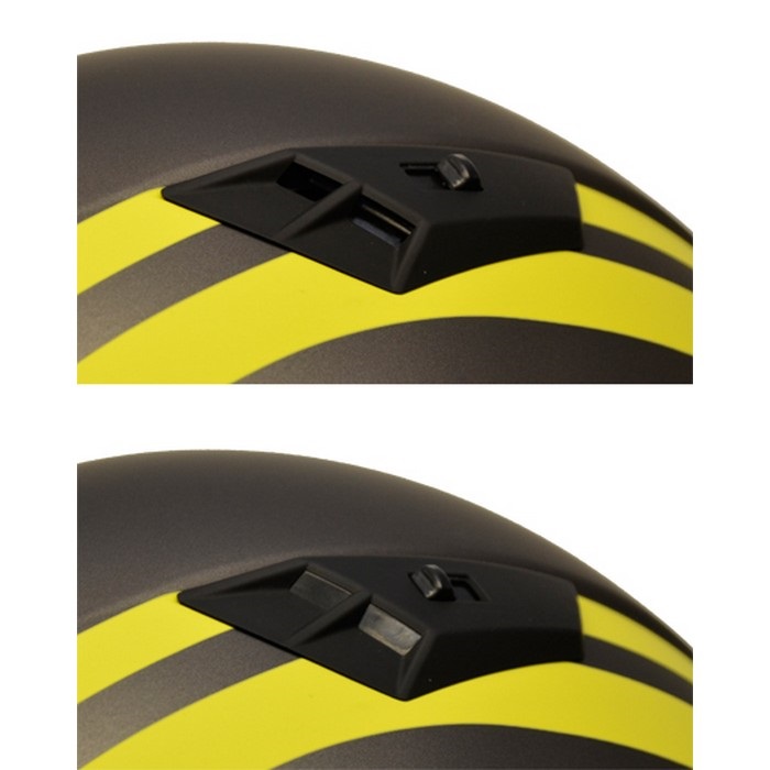 MP500 SABRE ヘルメット YELLOW LINE(M.GM)｜ジェットヘルメット