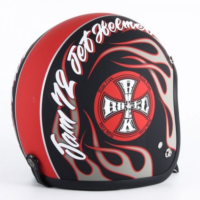 ロックンロール ROCK＆ROLL マットブラック｜ジェットヘルメット｜の通販なら