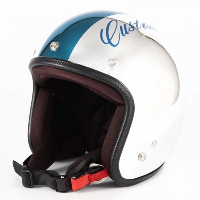 72JAM CHROMES CM/BL(ブルー) ジェットヘルメット｜ジェットヘルメット