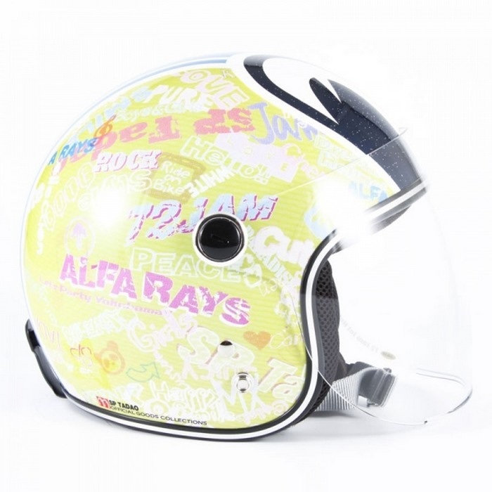 SP TADAOイエロー ジェットヘルメット キッズ SP TADAO キッズ(イエロー)｜ジェットヘルメット｜の通販なら