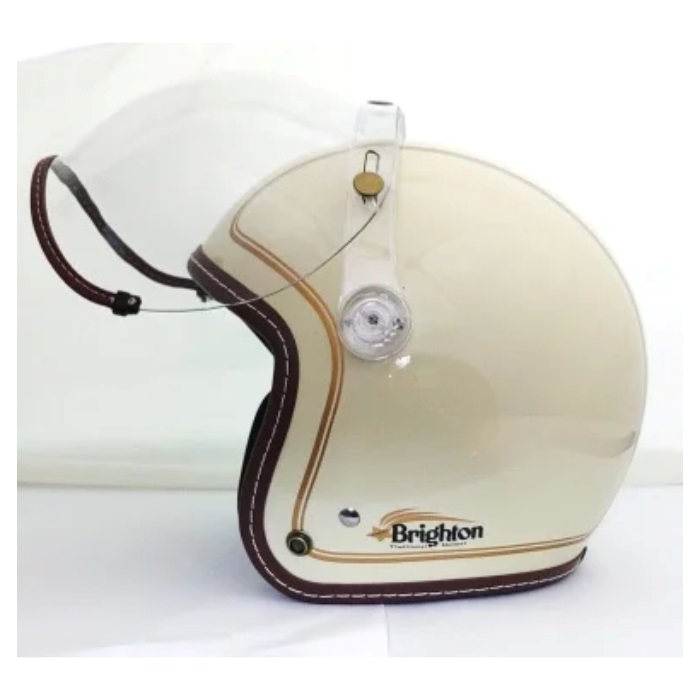 Brighton ジェットヘルメット アイボリー/ゴールド ブライトントラディショナルヘルメット アイボリー/ゴールド｜ジェット