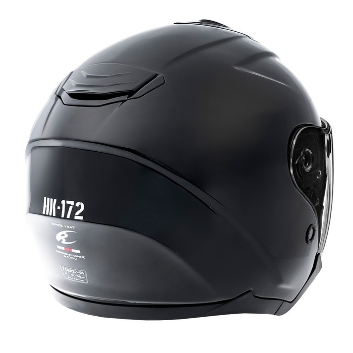 HK-172 FL コンポジット FRP ジェットヘルメット 【Gloss Black
