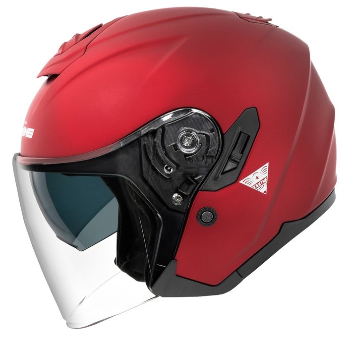 HK-172 FL コンポジット FRP ジェットヘルメット 【Mat Metal Red