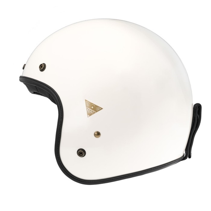 HK-195 ヘリテージ レザー ジェット ヘルメット 【Off White