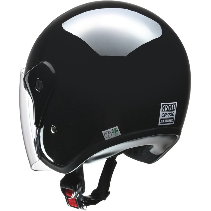 CROSS (クロス) CR-720 ジェットヘルメット ブラック｜ジェット