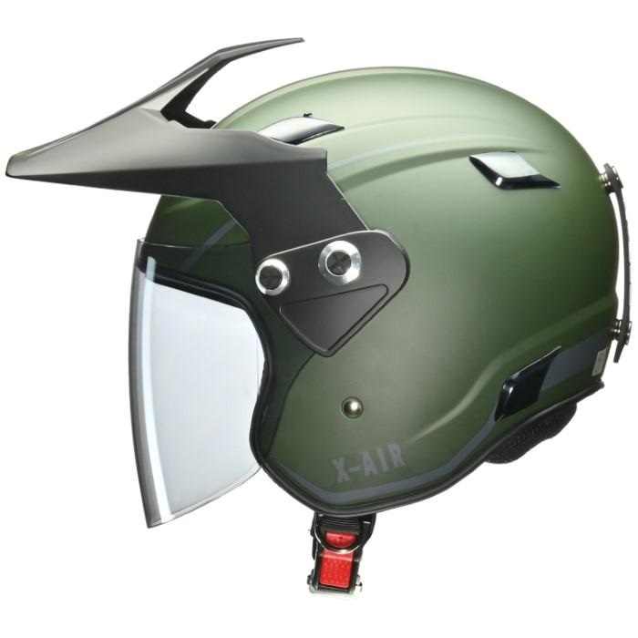 X-AIR RAZZO-V (ラッツォ-5) アドベンチャーヘルメット マットグリーン