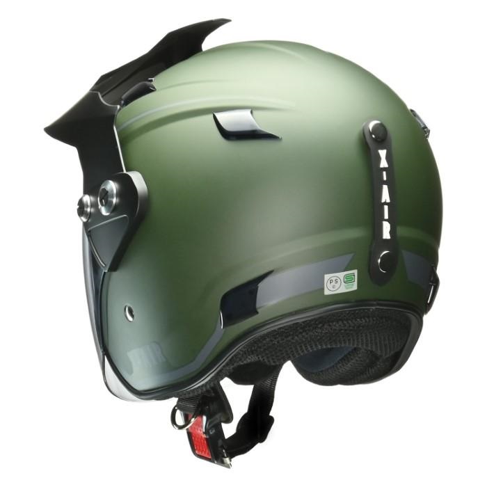 X-AIR RAZZO-V (ラッツォ-5) アドベンチャーヘルメット マットグリーン