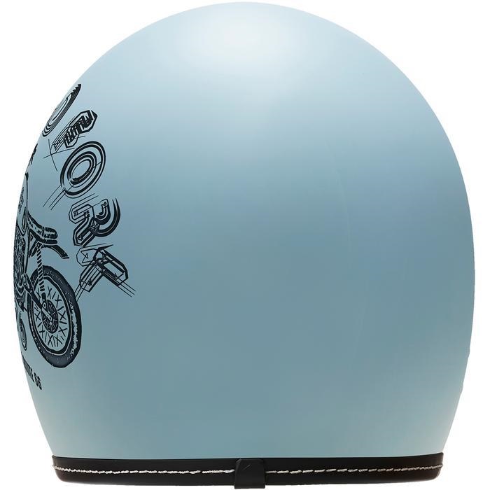 MCJ5 ロードフォーク ジェットヘルメット マットナチュラルブルー